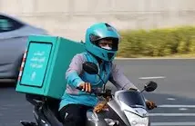 bike rider deliveroo
